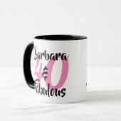 Mug 40 et fabuleux fête d'anniversaire personnalisée (Devant gauche)