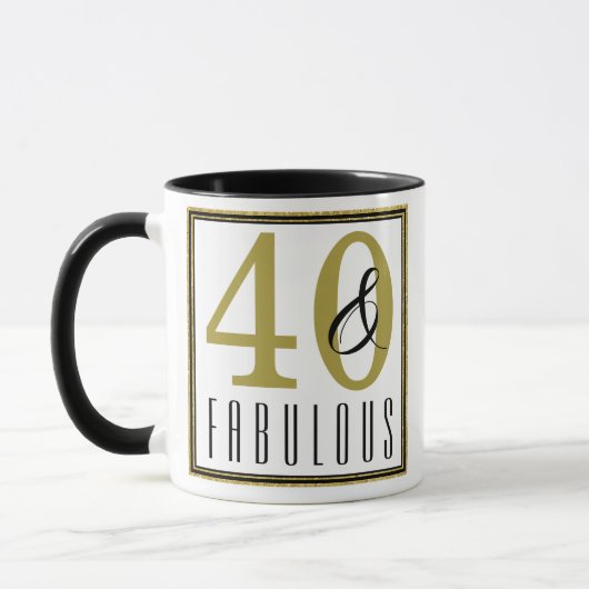 Mug 40 & Fabuleux anniversaire (Gauche)