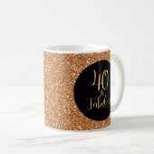 Mug 40 & Fabuleux Anniversaire Gold Parties scintillan (Devant droit)