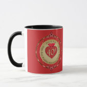 Mug 40e/15e anniversaire du Mariage Ruby (Gauche)