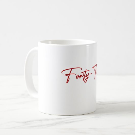 Mug 40e anniversaire (Devant gauche)