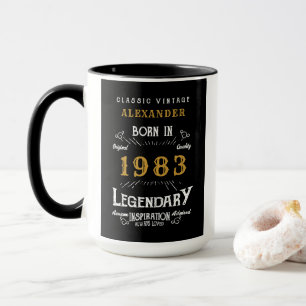 Mug 40e anniversaire 1983 Concevez votre propre Vintag
