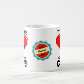 Mug 40e anniversaire 40 ans Coeur personnalisé (Centre)