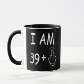 Mug 40e anniversaire, Anniversaire drôle (Gauche)