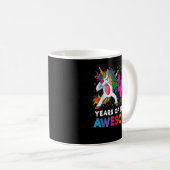Mug 40e anniversaire Dabbing Unicorn Party 40 ans 8 (Devant droit)