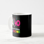 Mug 40e anniversaire Dabbing Unicorn Party 40 ans 8 (Devant gauche)