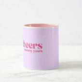 Mug 40e anniversaire, "encourage à quarante ans" viole (Centre)