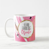 Mug 40e anniversaire fabuleux pour son or noir rose (Gauche)