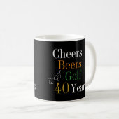 Mug 40e anniversaire Golf Cheers Bières (Devant droit)