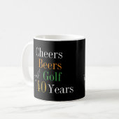 Mug 40e anniversaire Golf Cheers Bières (Devant gauche)