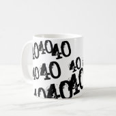 Mug 40e anniversaire Nom personnalisé (Devant gauche)