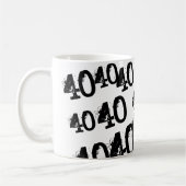Mug 40e anniversaire Nom personnalisé (Gauche)