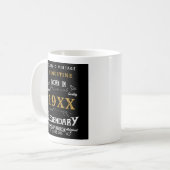 Mug 40e anniversaire personnalisé (Devant gauche)