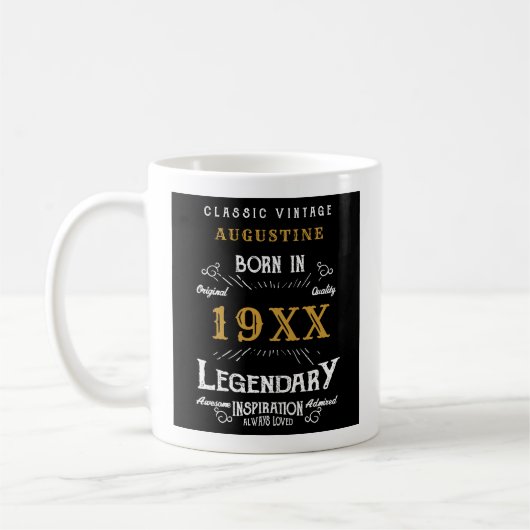 Mug 40e anniversaire personnalisé (Gauche)