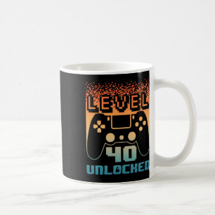 Mug 40e Anniversaire Pour Homme Niveau 40 Jeu Déverrou