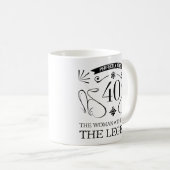 Mug 40e anniversaire pour les femmes (Devant droit)