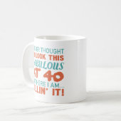 Mug 40e anniversaire pour les femmes fabuleuses (Devant gauche)