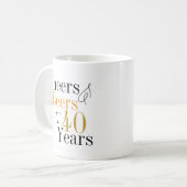 Mug 40e anniversaire Soeurs et bières Anniversaire (Devant gauche)