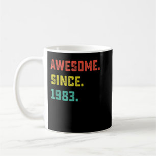 Mug 40e Birthday Venin Vintage Awesome Since 1983 40