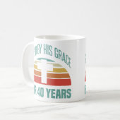 Mug 40e cadeau d'anniversaire pour les chrétiens (Devant gauche)