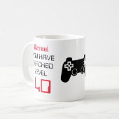 Mug 40e personnalisation (N'IMPORTE QUEL ÂGE) que vous (Devant gauche)