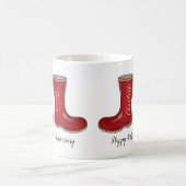 Mug 40e rubis mariage anniversaire jardin welly boot (Centre)