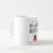 Mug 40e RUBY Mariage Anniversaire Cadeau personnalisé (Devant gauche)