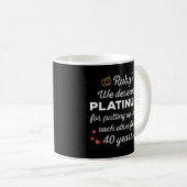 Mug 40ème anniversaire du Mariage I - Ruby Funny Coupl (Devant droit)