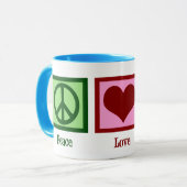 Mug 40ème anniversaire mignon (Peace Love) (Devant gauche)