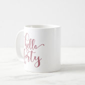 Mug 40th Birthday Women Hello 40 Cute 40 Years Old (Devant gauche)