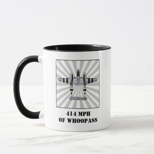 Mug 414 MPH de Whoopass - Éclair P-38 (Gauche)