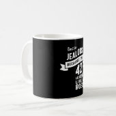 Mug 42 Ans - 42e Anniversaire Drôle Cadeau (Devant gauche)