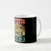 Mug 42 ans Anniversaire 1983 Epic Legend 42e Anniversa (Devant droit)
