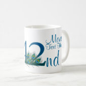 Mug # 42 - quarante-deuxième anniversaire de mariage (Devant droit)