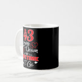 Mug 43e anniversaire du Mariage 43 ans après une vie (Devant gauche)