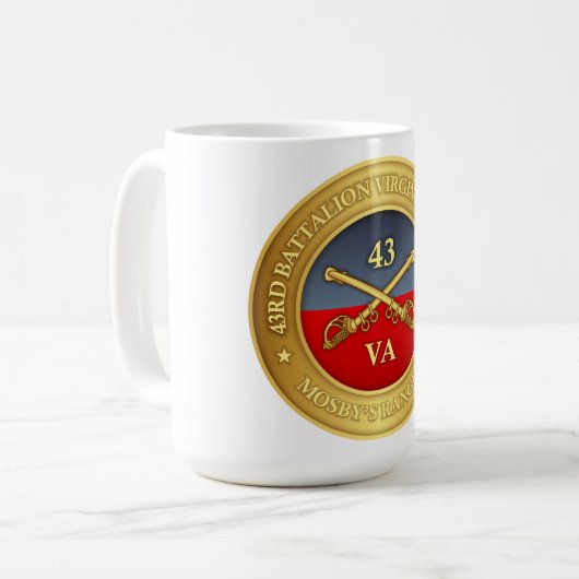 Mug 43e Bataillon, Virginia Cavalry (Mosby's Rangers) (Devant gauche)