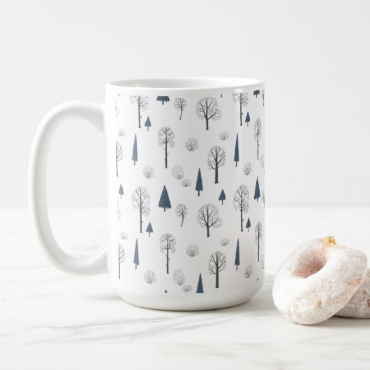 Mug (443 ml) - Winter Pattern Koffiemok (Met donut)