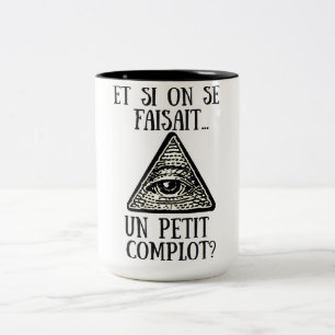 Mug 444 ml Kleine complot Tweekleurige Koffiemok