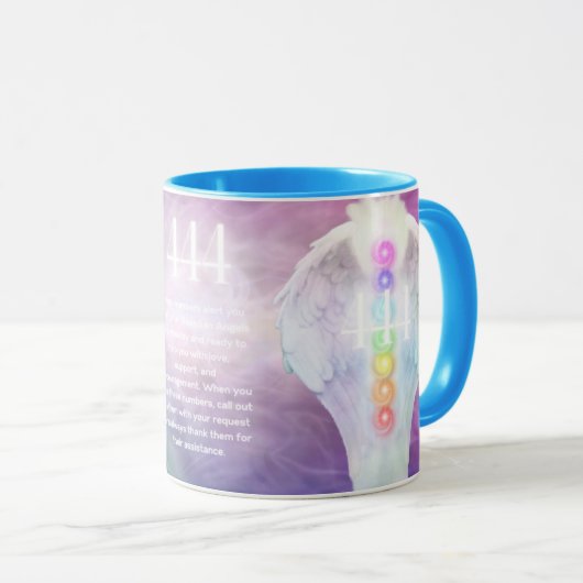 Mug 444 Numéros d'ange Signification - Dons Esotérique (Devant droit)