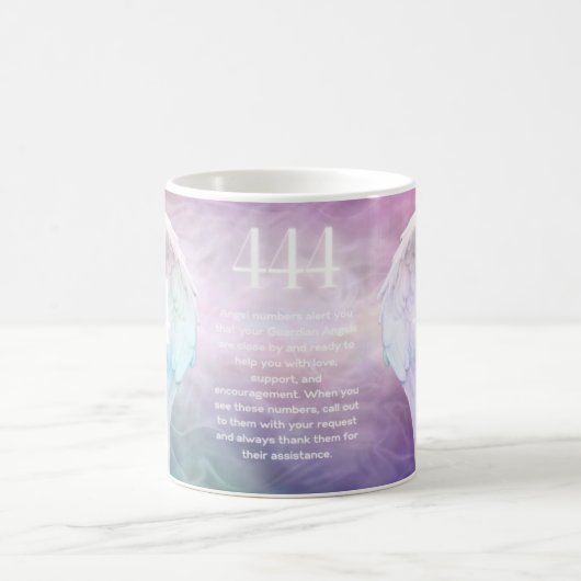 Mug 444 Numéros d'anges Chakra Anges ailes (Centre)
