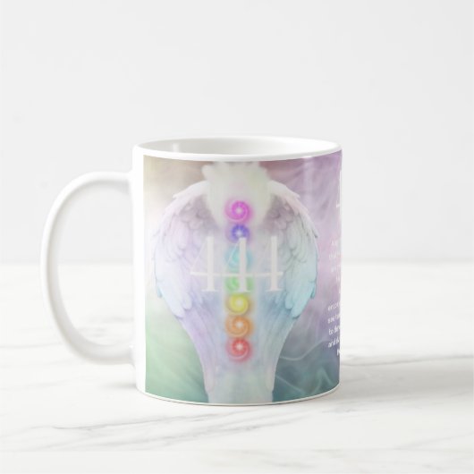 Mug 444 Numéros d'anges Chakra Anges ailes (Gauche)