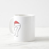 Mug 45 47 Donald Trump 2024 Drapeau américain Santa Ha (Devant gauche)