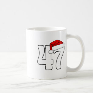 Mug 45 47 Donald Trump 2024 Drapeau américain Santa Ha