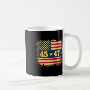 Mug 45 47 Drapeau Vintage américain du président Trump