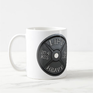 Mug 45 LBS Barbell Plate - LIFT LOURD