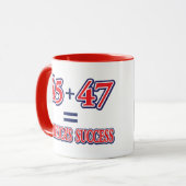 Mug 45 plus 47 égale succès (Devant gauche)