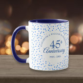 Mug 45e 65e anniversaire de Mariage Coeurs d'amour Con