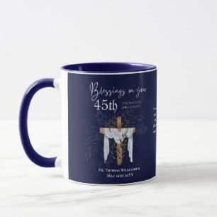 Mug 45e ORDINATION ANNIVERSAIRE Prêtre Pasteur Ministr