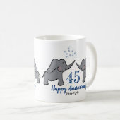 Mug 45e saphir mariage anniversaire éléphant mignon (Devant droit)