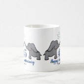 Mug 45e saphir mariage anniversaire éléphant mignon (Centre)